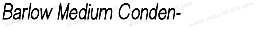 Barlow Medium Conden字体转换